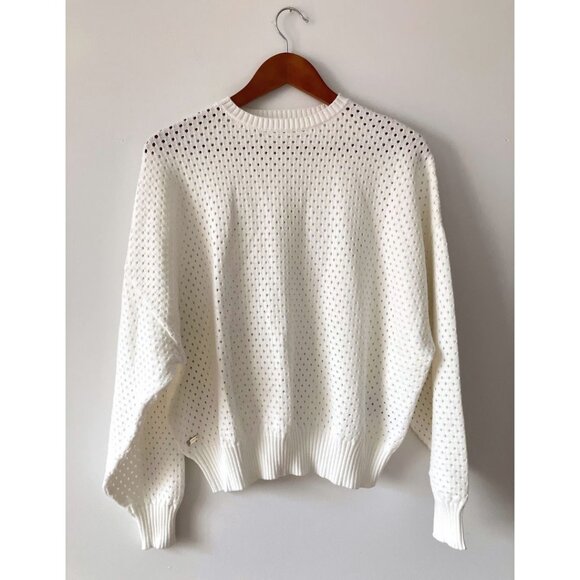 Lune Active Olly Crochet Sweater Marshmellow Size Small - Picture 3 of 8